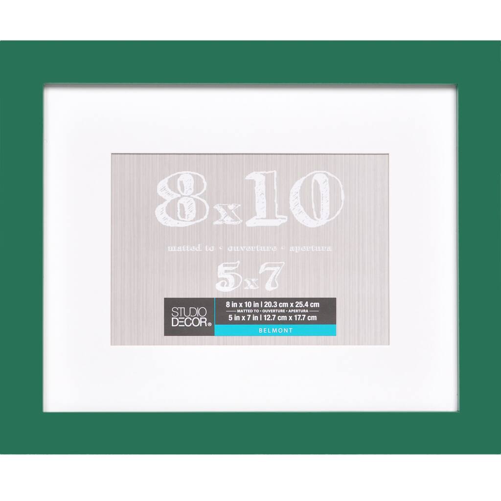 Hunter Green Belmont Frame With Mat By Studio Décor Img
